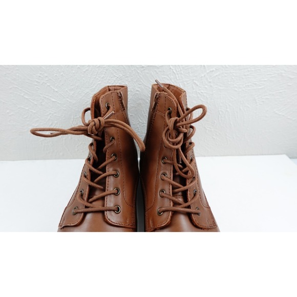 Frye and Co. Men\'s Kip Flat Heel Lace Up Boots Brush Brown Size 12M main image 6